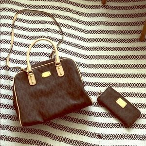 Michael Kors Purse with Matching Wallet